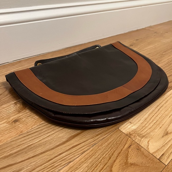 Vintage Brown Leather Bloomingdales Purse made in Italy - Picture 12 of 14